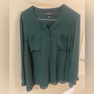 Lane bryant green top